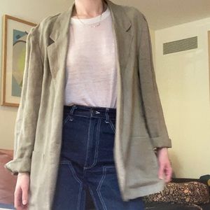 Vintage linen blazer
